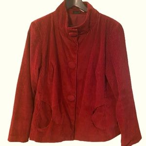 Vintage reddish rust corduroy jacket